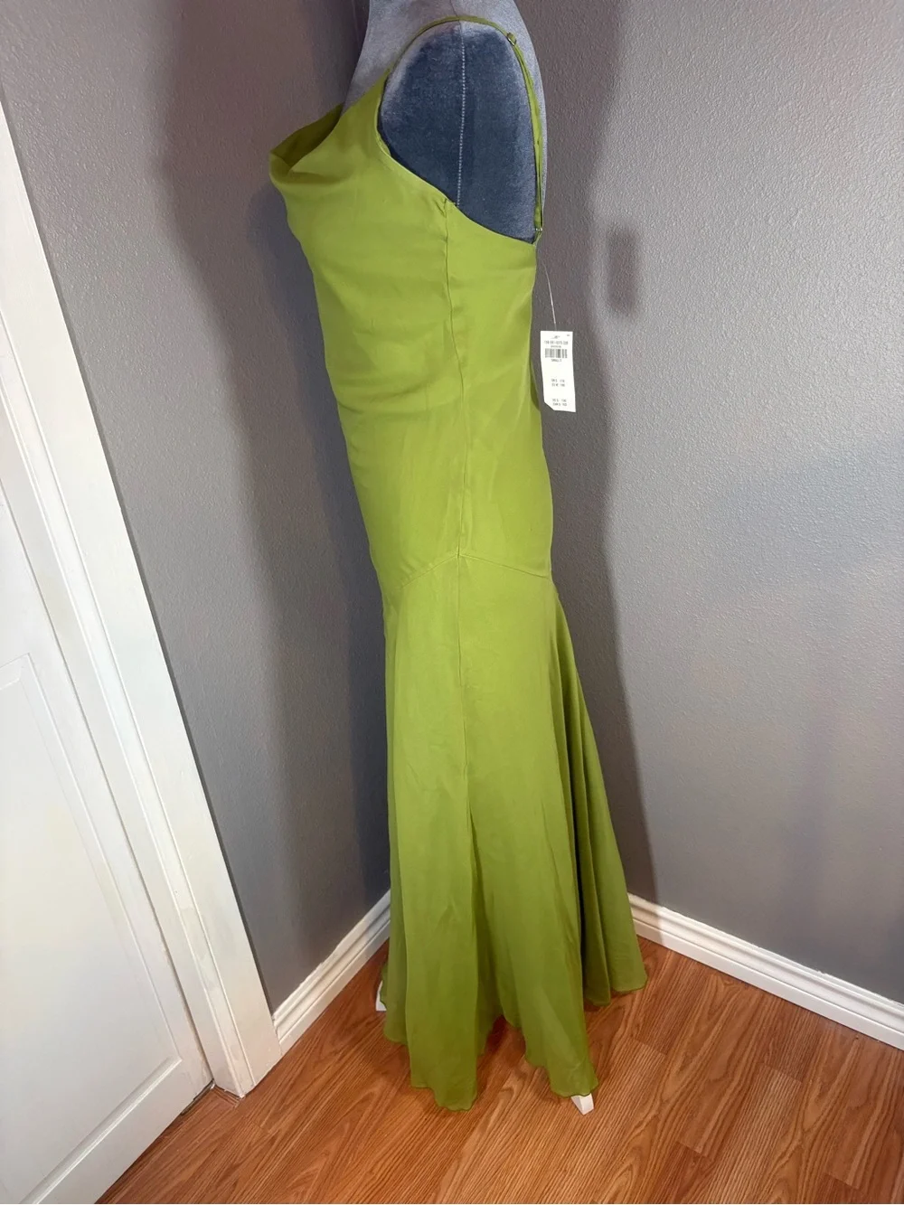 NWT Abercrombie & Fitch Olive Green Slip Maxi Dress Size Small / Tall